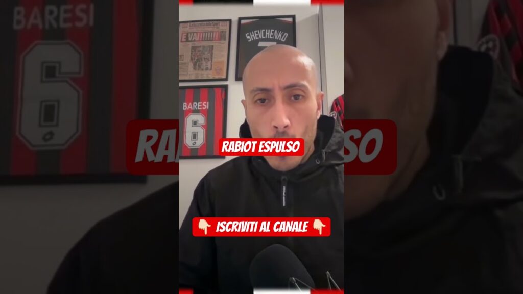 Pisa-Milan 1-2, l'espulsione di Adrien Rabiot