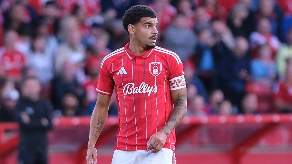 Morgan Gibbs-White Nottingham Forest looking focused
