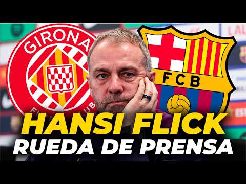 RUEDA de PRENSA de HANSI FLICK previa al GIRONA vs FC BARCELONA de LA LIGA EA SPORTS