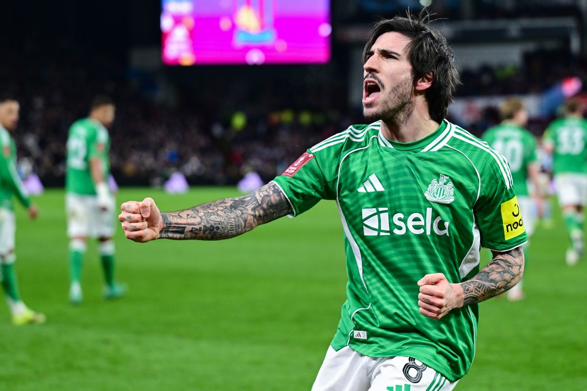 Sandro Tonali was the FA Cup hero for Newcastle on Saturday.