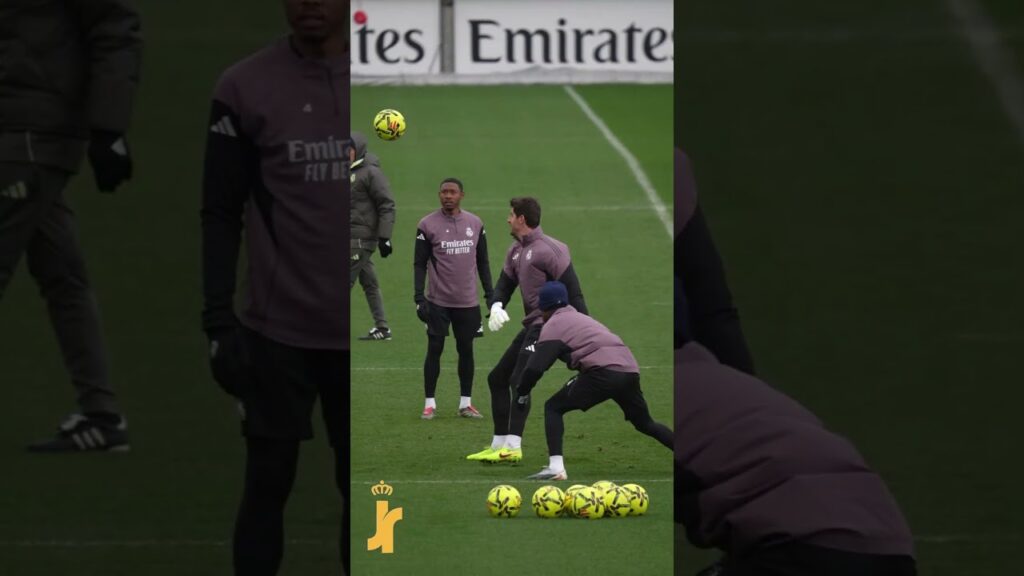 🤣 Thibaut Courtois en mode assassin à l’entraînement du Real Madrid #courtois #realmadrid #football