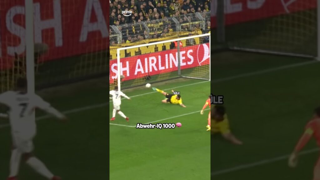 Dieser Save von Niklas Süle gehört ins Louvre 🖼️ #ucl #fußball #bvb #primevideo