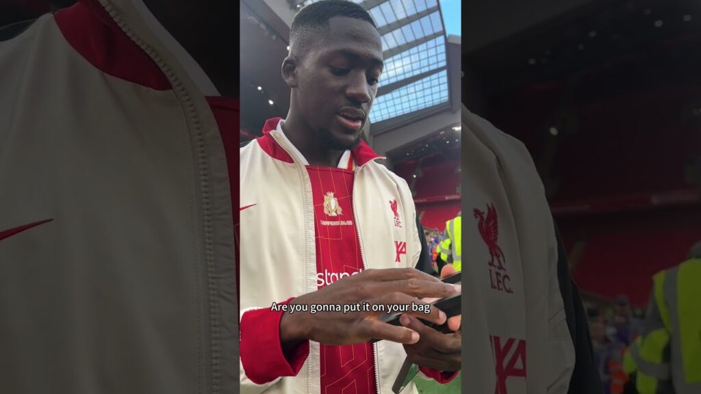 Ibou Konate is a man of his word! #liverpool #dragonball