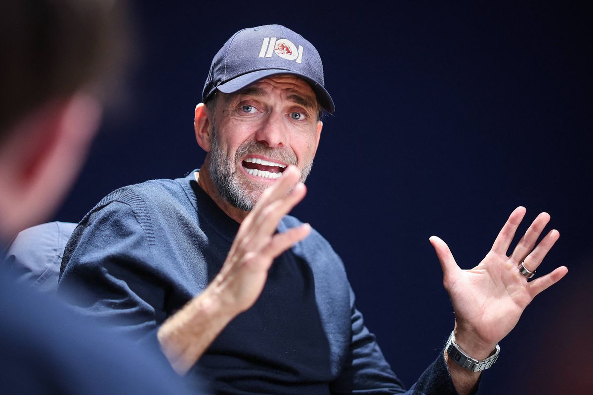 Jurgen Klopp, German football coach and "Global Head of Soccer" at Red Bull, is pictured during an AFP interview at RB Leipzig's headquarters in Leipzig, eastern Germany, on January 17, 2026. Despite leaving Liverpool as one of the most highly regarded coaches in football in 2024, Jurgen Klopp said he never considered himself among the game's best. (Photo by Ronny HARTMANN / AFP via Getty Images)