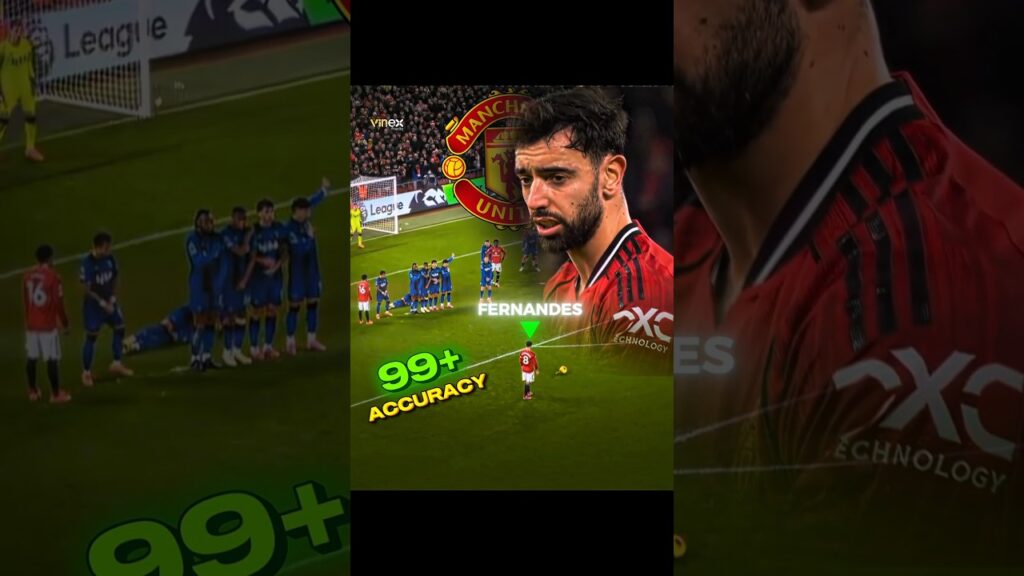 Freekick Accuracy Bruno Fernandes Manchester United #freekick #brunofernandes #shortvideo #united