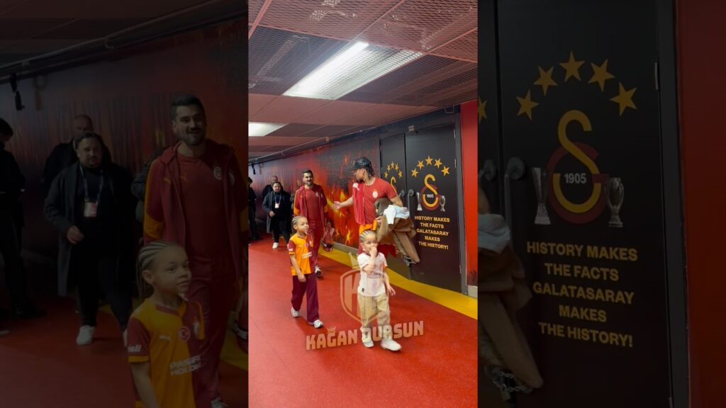 Leroy Sane ile çocukları ve İlkay Gündoğan | Galatasaray 5-2 Juventus maç sonu