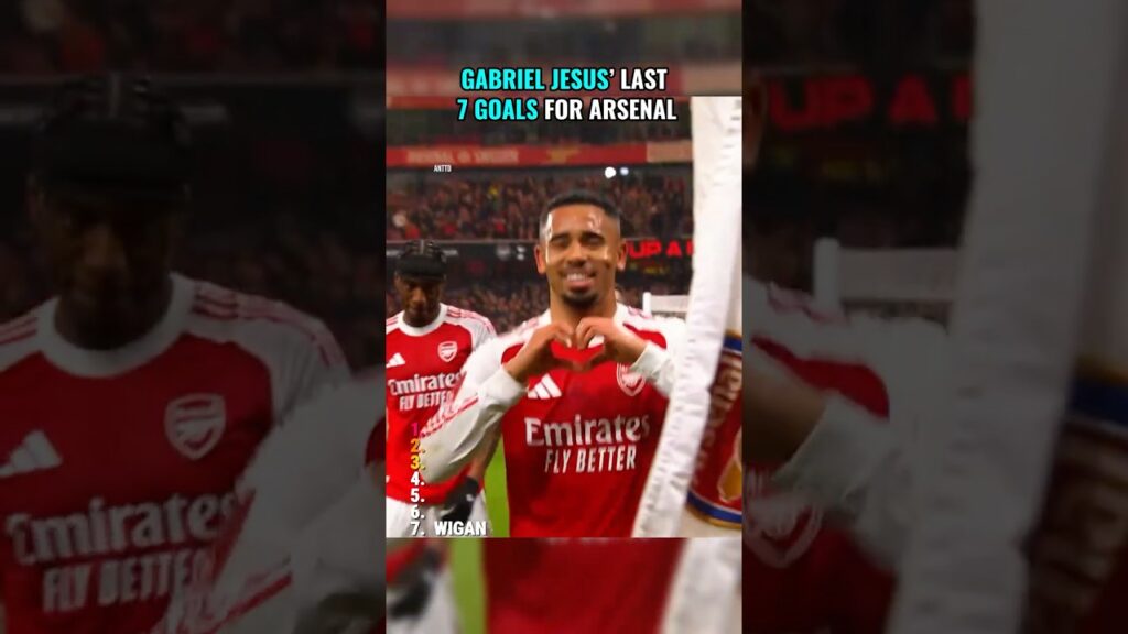 Gabriel Jesus’ last 7 Goals for Arsenal
