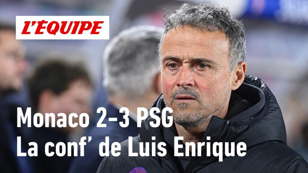 Monaco 2-3 PSG – La conf’ de Luis Enrique : “Dembélé a reçu un coup” Monaco 2-3 PSG - La conf' de Luis Enrique : "Dembélé a reçu un coup"