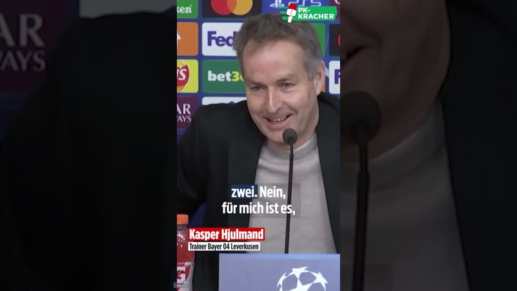 Bayer-Trainer sorgt für Lacher #shorts Bayer-Trainer sorgt für Lacher #shorts