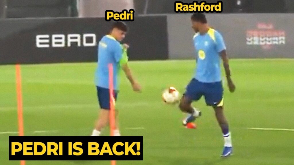 Pedri and Rashford RETURN to training READY ahead of the Levante match!