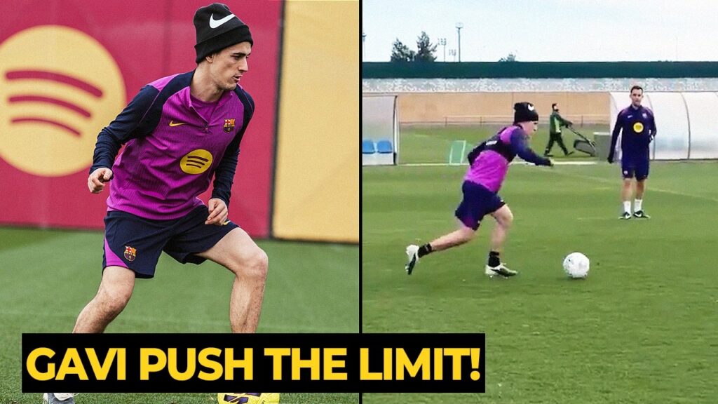 Gavi also continues to ramp up his individual training sessions ahead Levante match