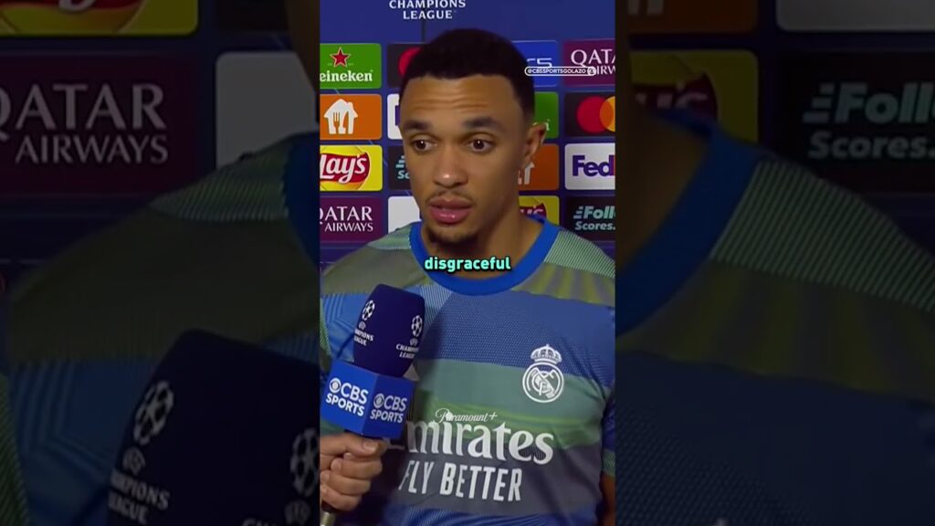 Trent Alexander-Arnold shares his feelings on the incident between Vini Jr. and Gianluca Prestianni.