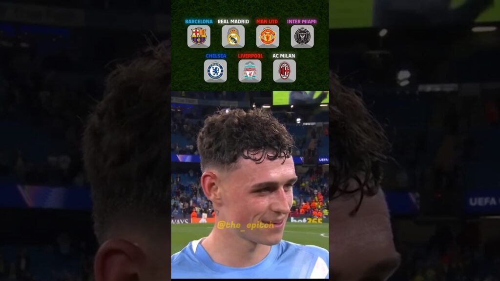 Phil Foden picked his favourite players from clubs 😱🔥 #efootball2023 #efootball2024