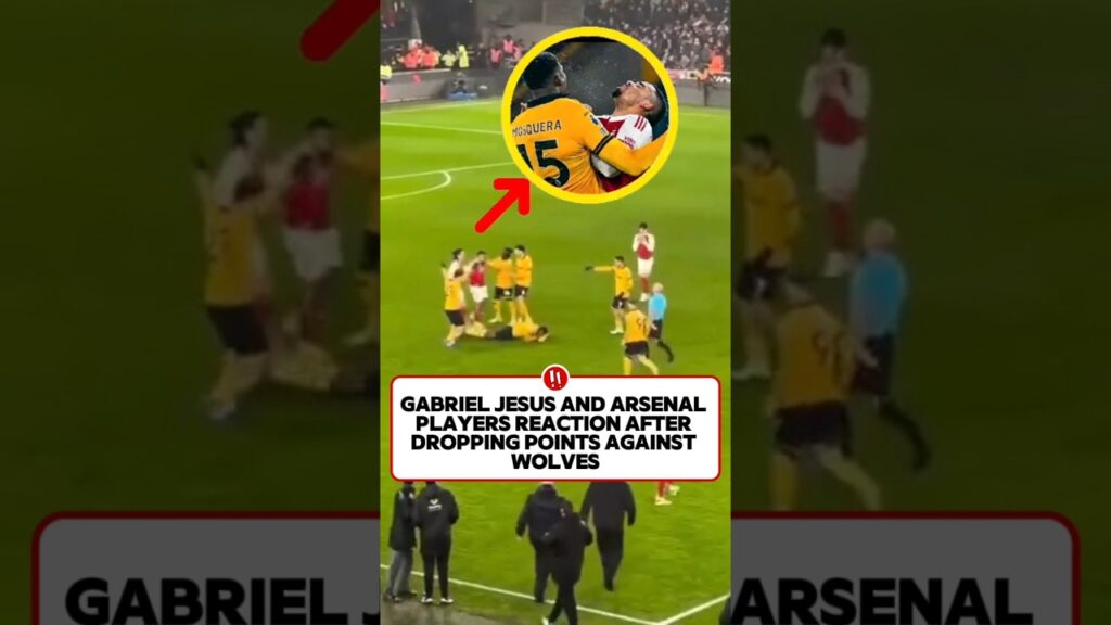 GABRIEL JESUS PUSHES MOSQUERA #footballshorts