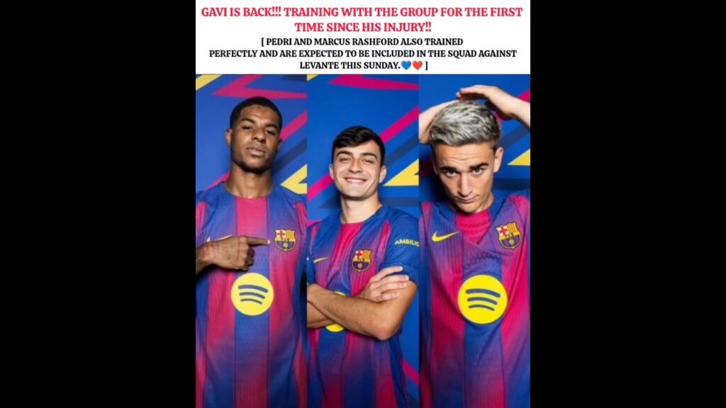We are so Back 💙❤️#football #barcelona #gavi #viral #shorts #pedri #marcusrashford #hansiflick #edit