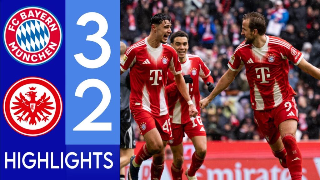 Fc Bayern munich vs frankfurt 3-2 HIGHLIGHTS • harry kane Brace & pavlovic Goal Bundesliga 2026 Fc Bayern munich vs frankfurt 3-2 HIGHLIGHTS • harry kane Brace & pavlovic Goal Bundesliga 2026