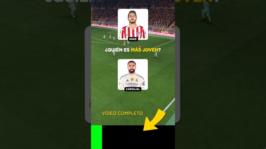 ¿Qué jugador es más joven? Koke 🆚 Carvajal