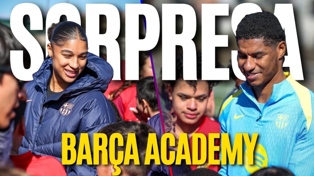 🎉 Visita SORPRESA de RASHFORD y SYDNEY a la Barça Academy 🔵🔴 🎉 Visita SORPRESA de RASHFORD y SYDNEY a la Barça Academy 🔵🔴