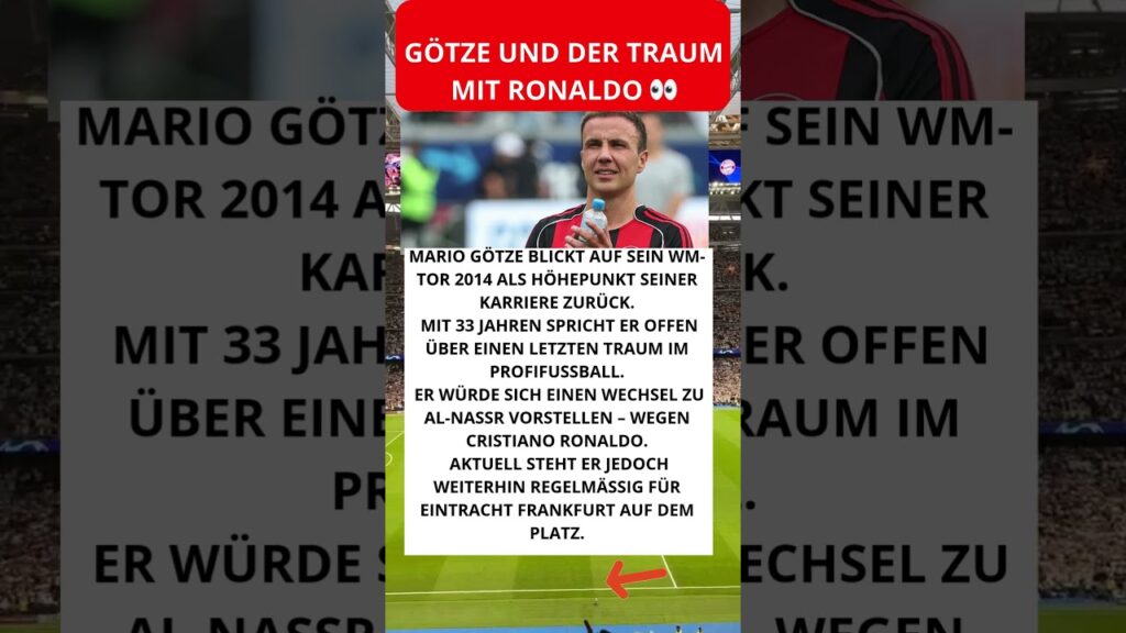 Götze und der Traum mit Ronaldo 👀