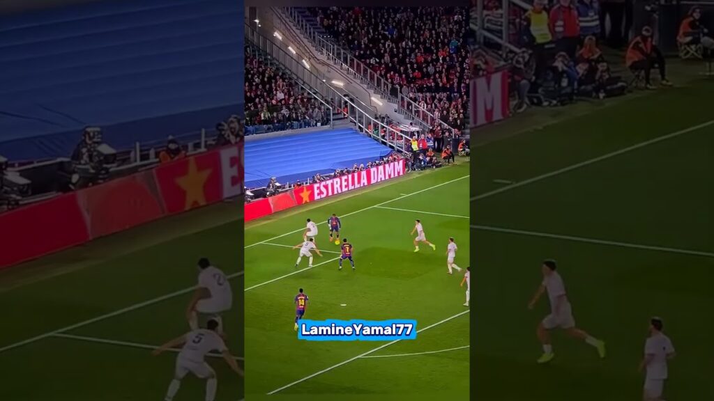 Lamine Yamal's beautiful pass to Ferran Torres 😍