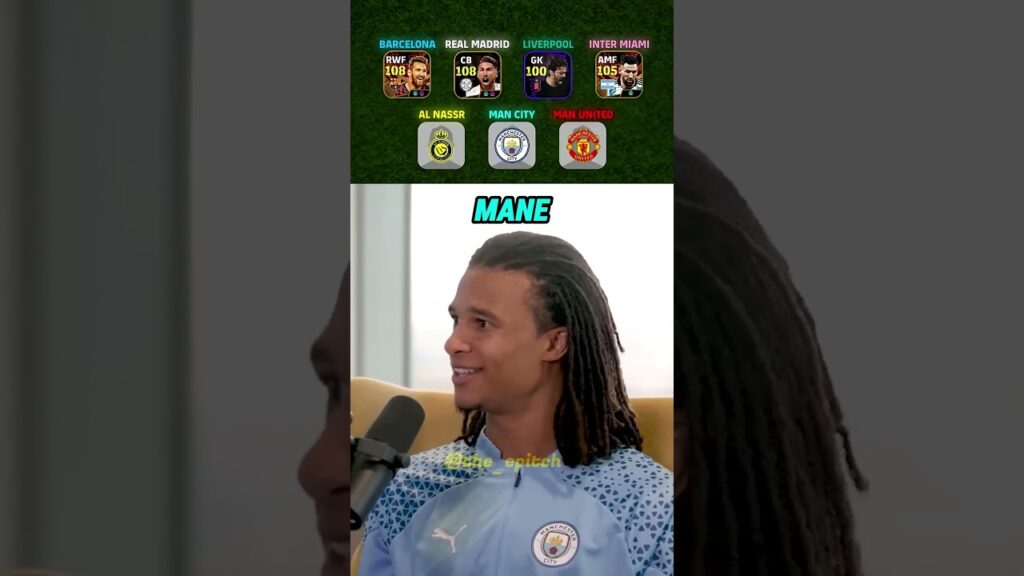Nathan Ake picked his favourite players from clubs 😱🔥 #efootball2023 #efootball2024