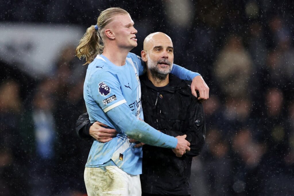 Erling Haaland is thriving in a new role for Pep Guardiola at Manchester City