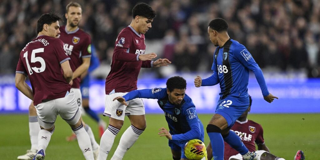 West Ham miss chance to bolster relegation hopes after Bournemouth stalemate
