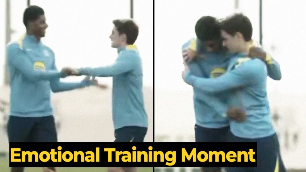 Gavi and Rashford emotional bond in final training ahead of Levante