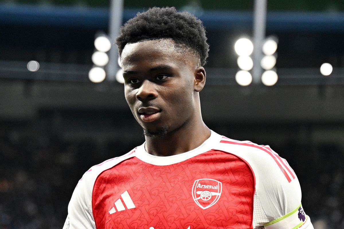 Arsenal winger Bukayo Saka hobbled off against Tottenham