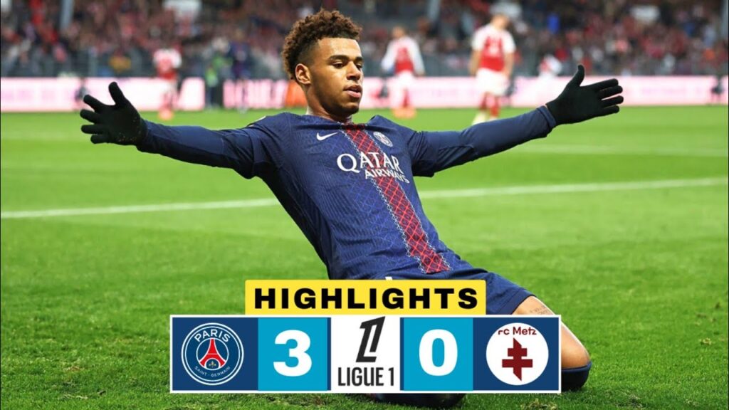 PSG vs Metz 3-0 Resumé | Desire Doué Goal | Ligue 1 Highlights | Goncalo Ramos | Bradley Barcola PSG vs Metz 3-0 Resumé | Desire Doué Goal | Ligue 1 Highlights | Goncalo Ramos | Bradley Barcola