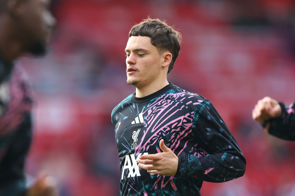 Florian Wirtz of Liverpool reacts