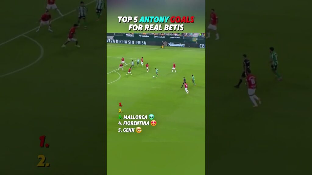 Top 5 Antony Goals for Real Betis 🤯