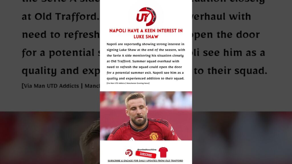 Napoli have a keen Interest in Luke Shaw | MAN U DAILY NEWS #mufc