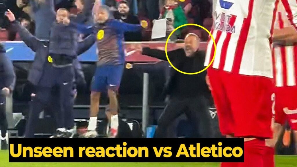 Look the euphoria unleashed after Ferran Torres’s goal in final minutes against Atletico Madrid
