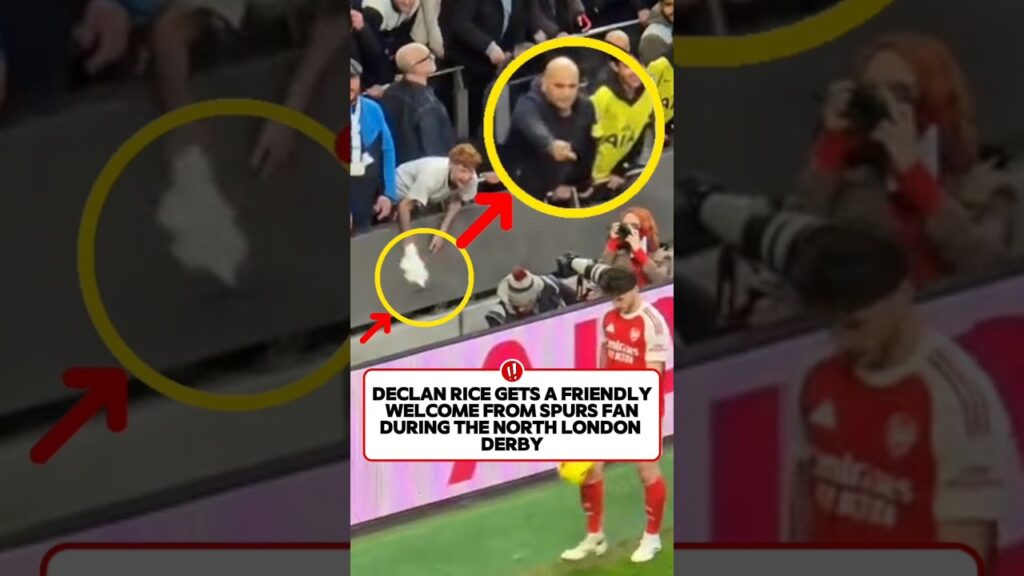 DECLAN RICE MENTALITY AGAINST SPURS FANS #footballshorts