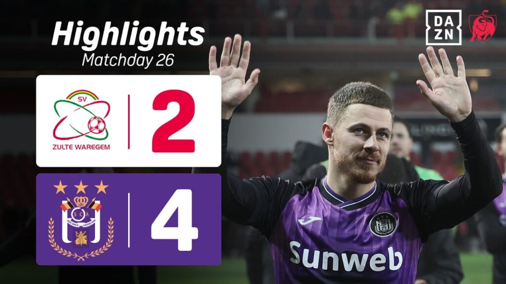 Thorgan Hazard porte le RSC Anderlecht vers la victoire ! 🎩🟣 | Zulte Waregem - RSC Anderlecht