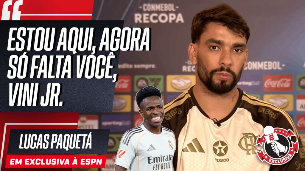 PAQUETÁ APOIA VINICIUS JR. CONTRA O RACISMO E ABRE AS PORTAS DO FLAMENGO | EXCLUSIVA
