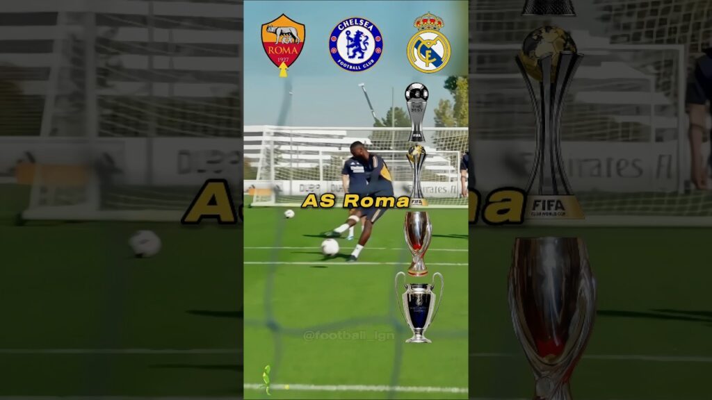 Antonio rudiger team cups, roma, chelsea, real madrid