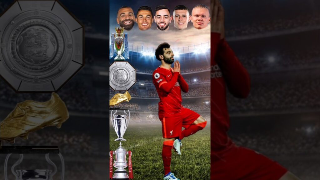 Ronaldo vs Salah vs Haaland vs Foden vs  Bruno Fernandes | football Trophy & Golden Boot Comparison