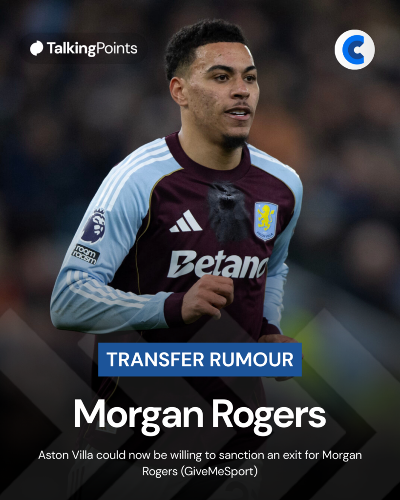 Morgan Rogers transfer rumour graphic