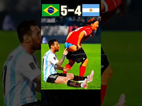 Messi vs Neymar 🐐🔥 | Epic Penalty Drama – Brazil vs Argentina!