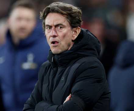 Tottenham Hotspur manager Thomas Frank before the match