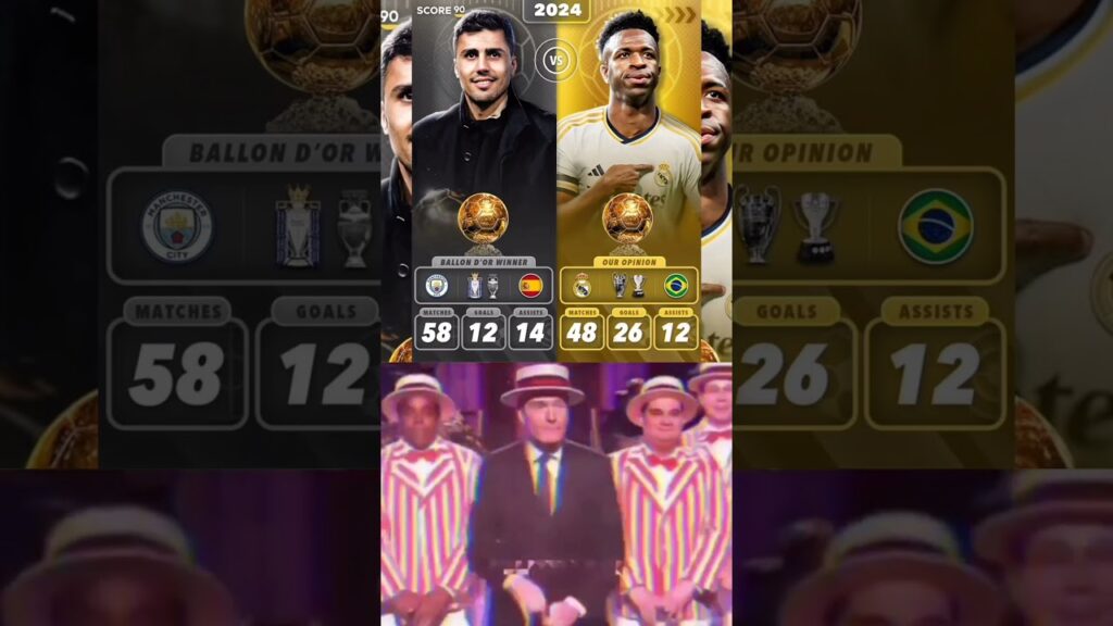 Rodri vs Vinicius jr Ballond'Or 2024 stats👽⚽🏆#rodri #vinicius #ballondor #newvideo #foryou #viwes