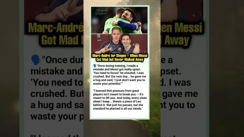 Marc-André ter Stegen – When Messi Got Mad but Never Walked Away #football #barcelona #messi #fyp