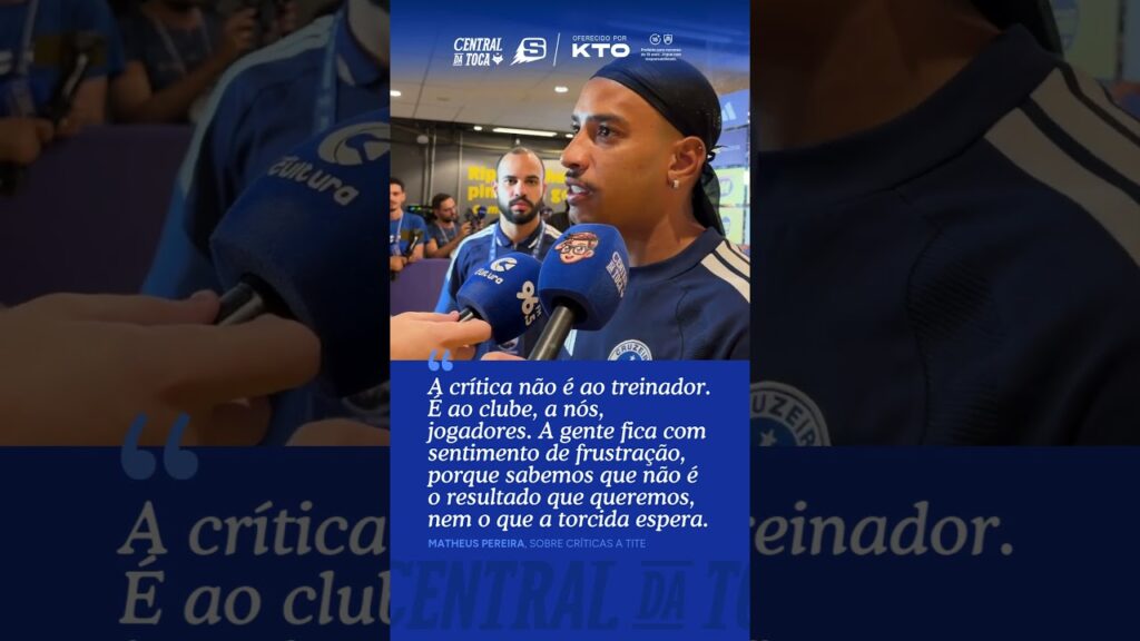 MATHEUS PEREIRA FALA SOBRE AS VAIAS A TITE E A PRESSÃO NO CRUZEIRO MATHEUS PEREIRA FALA SOBRE AS VAIAS A TITE E A PRESSÃO NO CRUZEIRO