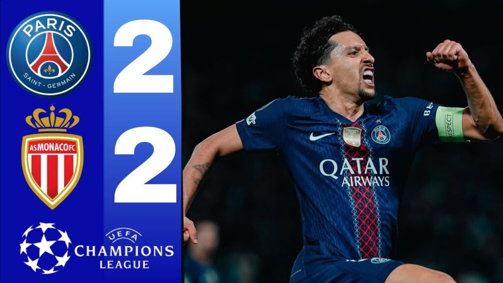 PSG VS Monaco 2-2 Highlights & GoalS • Kvaratskhelia & Marquinhos Goals | Champions League