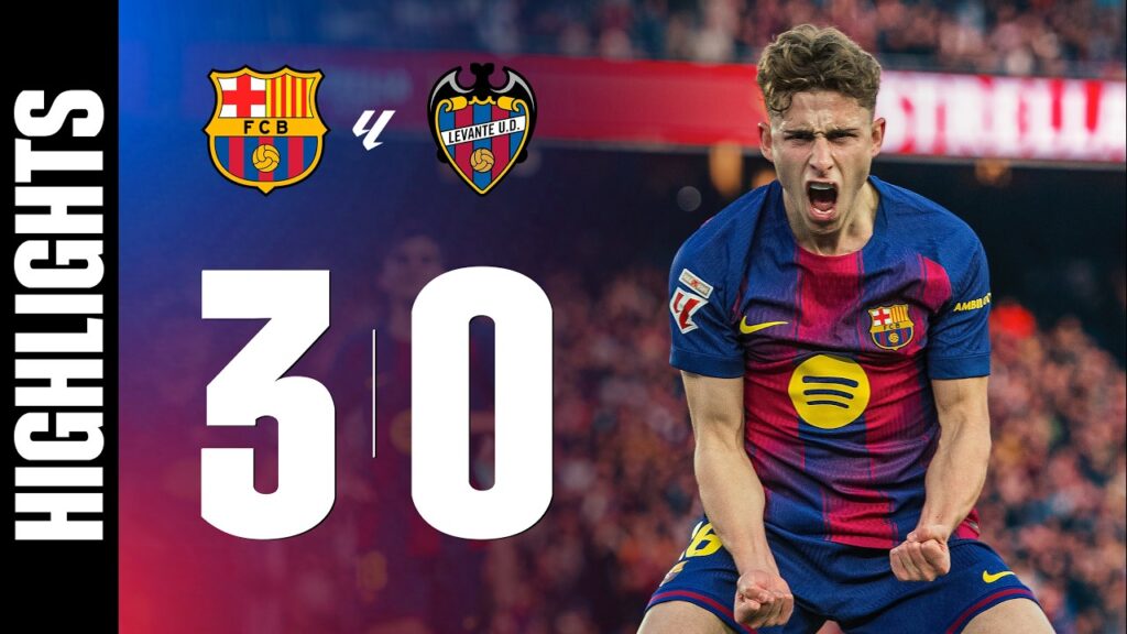 FC BARCELONA 3 vs 0 LEVANTE | LALIGA 2025/26 MD25 🔵🔴 FC BARCELONA 3 vs 0 LEVANTE | LALIGA 2025/26 MD25 🔵🔴