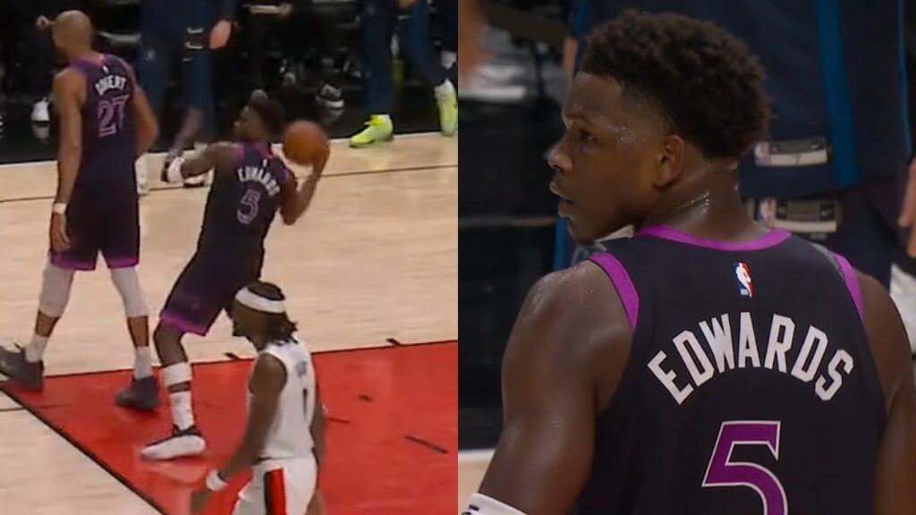 Anthony Edwards fined $25,000 after full court shot hits security guard 😬 Anthony Edwards fined $25,000 after full court shot hits security guard 😬