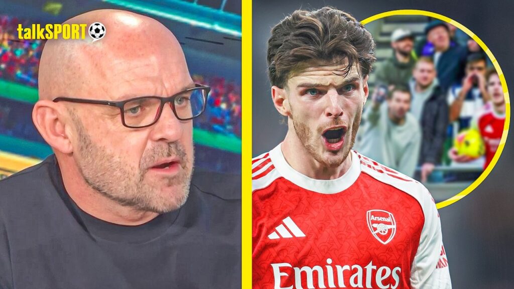 Danny Murphy DEFENDS Declan Rice after 'IDIOT' Spurs fan's action in Arsenal's WIN!