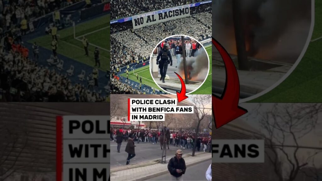 From Chaos to Silence!? Madrid vs Benfica ☠️ #soccershorts #footballshorts